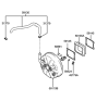 Diagram for 2001 Hyundai Accent Brake Booster Vacuum Hose - 59130-25100