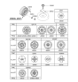 Diagram for 2003 Hyundai Accent Wheel Cover - 52960-25700