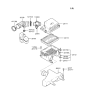 Diagram for 2001 Hyundai Accent Mass Air Flow Sensor - 28164-22610