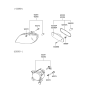 Diagram for 2001 Hyundai Accent Side Marker Light - 92305-25000