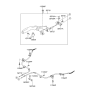 Diagram for 2004 Hyundai Accent Parking Brake Cable - 59770-25200