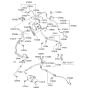 Diagram for 2002 Hyundai Accent Power Steering Hose - 57531-25530