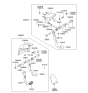 Diagram for 2001 Hyundai Accent Brake Light Switch - 93810-25300