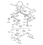 Diagram for 1995 Hyundai Accent Sway Bar Bracket - 55514-22000