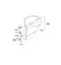 Diagram for 2000 Hyundai Accent Door Hinge - 79340-25000