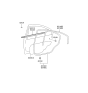 Diagram for 2004 Hyundai Accent Weather Strip - 83110-25000