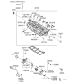 Diagram for Hyundai Cylinder Head - 22100-22600
