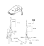 Diagram for Hyundai Sonata Antenna Mast - 96233-22500