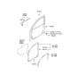 Diagram for 2000 Hyundai Accent Door Seal - 82220-25000