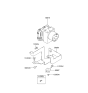 Diagram for 2001 Hyundai Accent ABS Control Module - 58910-25401