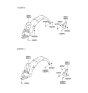 Diagram for 2006 Hyundai Accent Wheelhouse - 86811-25500