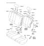 Diagram for 2002 Hyundai Accent Seat Cover - 89360-25220-FBP