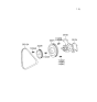 Diagram for 1994 Hyundai Accent Water Pump - 25100-22650