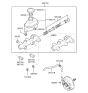 Diagram for 2000 Hyundai Accent Brake Proportioning Valve - 58775-25010