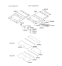Diagram for 2005 Hyundai Accent Sun Visor - 85220-25270-YL