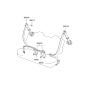 Diagram for 2004 Hyundai Accent Seat Belt - 89801-25510-LT