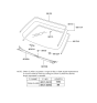 Diagram for 2003 Hyundai Accent Windshield - 86110-25100