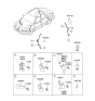 Diagram for 2002 Hyundai Accent ABS Sensor - 95671-25300