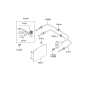 Diagram for 2001 Hyundai Accent Fuel Door - 69500-25010