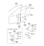 Diagram for Hyundai Accent Window Run - 82530-25200