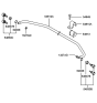 Diagram for 2003 Hyundai Accent Sway Bar Bracket - 54814-25000