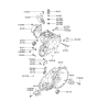 Diagram for 2003 Hyundai Accent Engine Mount Torque Strut - 43176-22610
