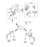 Diagram for 2006 Hyundai Accent Trunk Latch - 81250-25A00