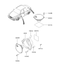 Diagram for 2006 Hyundai Accent Car Speakers - 96331-25005