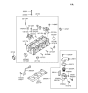 Diagram for 2001 Hyundai Accent Thermostat Housing - 25613-22600