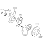 Diagram for 2000 Hyundai Accent Wheel Hub - 51750-25000