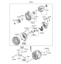 Diagram for 2018 Hyundai Elantra GT Alternator Bearing - 37342-37400