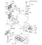 Diagram for 1995 Hyundai Accent Dipstick Tube - 26612-26010