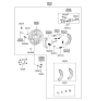 Diagram for 2001 Hyundai Elantra Wheel Cylinder Repair Kit - 58301-25A00