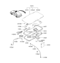 Diagram for 2002 Hyundai Accent Sunroof - 81610-25000-YL