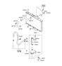 Diagram for 2003 Hyundai Accent Hose Clamp - 25331-24241