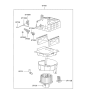 Diagram for 2000 Hyundai Accent Blower Motor - 97112-1C000