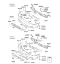 Diagram for 2002 Hyundai Accent Emblem - 86511-43301