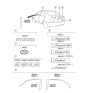 Diagram for 2003 Hyundai Accent Emblem - 86315-25100-DT