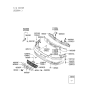 Diagram for 2003 Hyundai Accent Bumper - 86511-25650