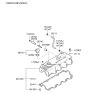 Diagram for 2003 Hyundai Accent Crankcase Breather Hose - 26720-22611