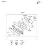 Diagram for 1999 Hyundai Accent Speedometer - 94001-25711