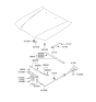 Diagram for 2001 Hyundai Accent Hood Cable - 81190-25000