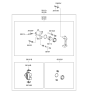 Diagram for 2003 Hyundai Accent Brake Caliper - 58130-25000