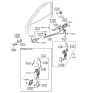 Diagram for Hyundai Door Striker - 81350-25000