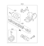 Diagram for 2004 Hyundai Accent Automatic Transmission Overhaul Kit - 45010-25A01