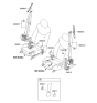 Diagram for 2017 Hyundai Elantra GT Seat Belt - 88820-A5500-TX