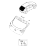 Diagram for Hyundai Liftgate Hinge - 79770-A5000