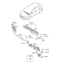 Diagram for 2014 Hyundai Elantra GT Wiper Blade - 98360-3X800