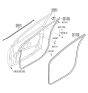 Diagram for 2014 Hyundai Elantra GT Weather Strip - 82220-A5010