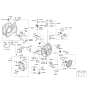 Diagram for 2012 Hyundai Accent Engine Mount Torque Strut - 45211-26302